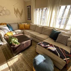 Commercial Grade Faux Leather Ottoman 