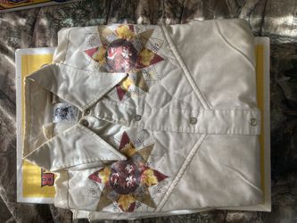 Western Style Shirt, Long Sleeve Size Large