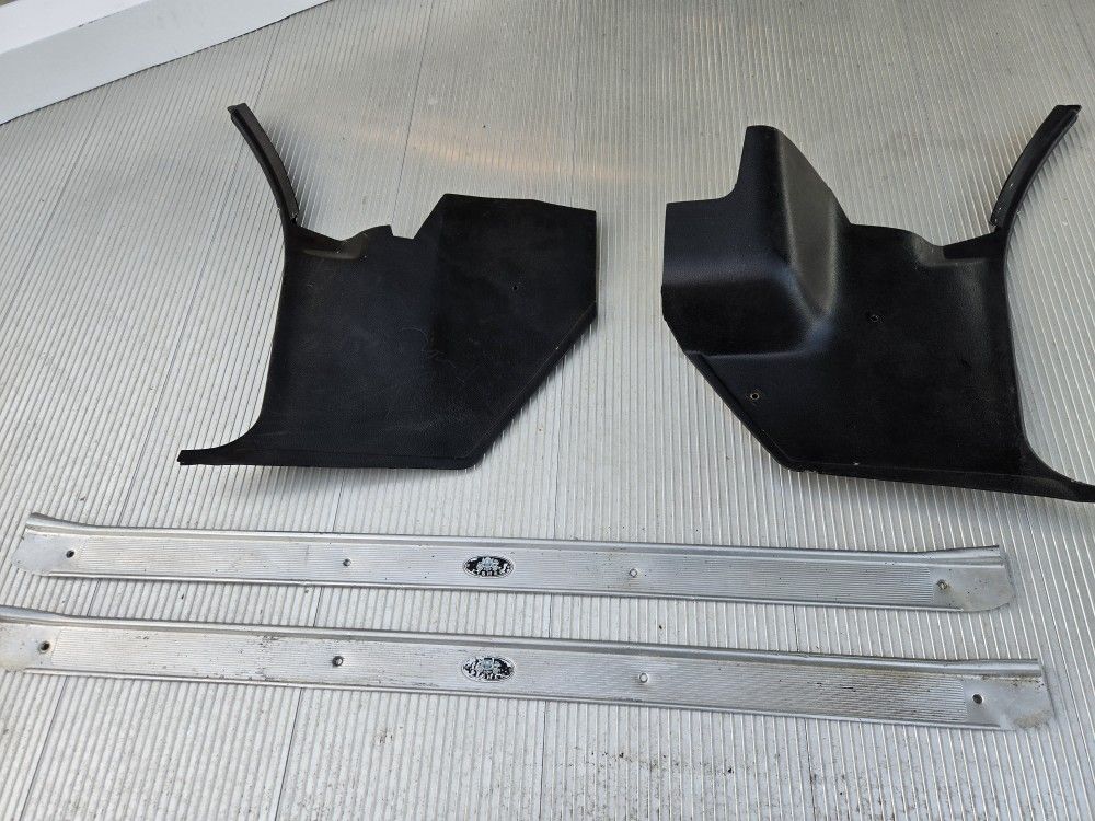 Original Kick Panels And Door Sill Plates , Panels Have Been Painted Black