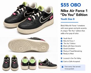 Nike Air Force 1 LV8 Utility / "Do You" Edition - Youth Size 8