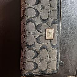 Coach Wallet Grey & Black