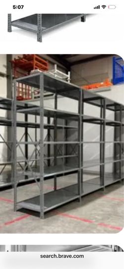 Metal shelving