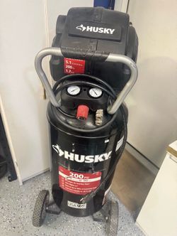 🔥 Husky 27 Gal. 200 PSI Oil Free Portable Vertical Electric Air Compressor