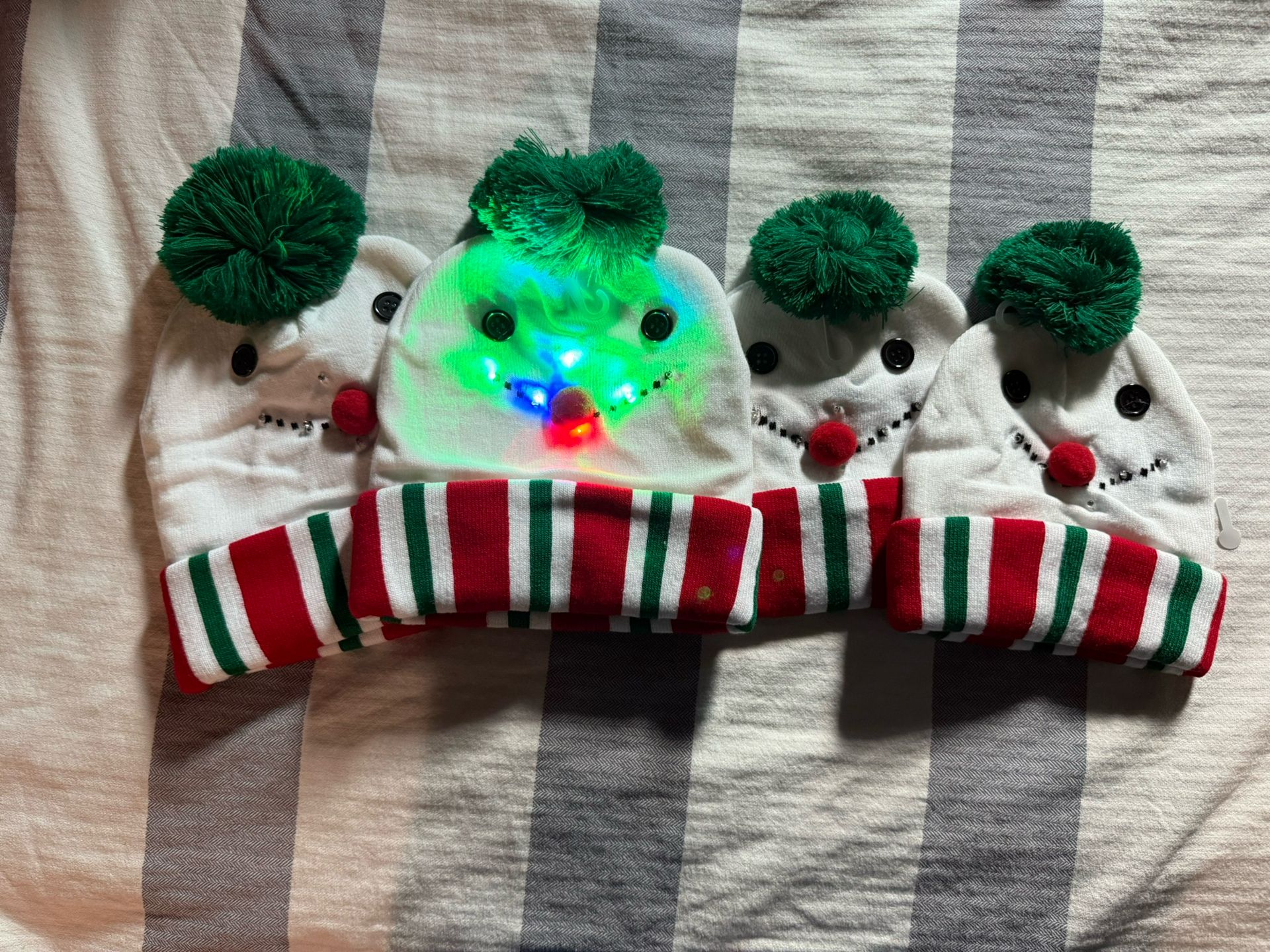 Adult/Child Set Light-UP Christmas Knit Hat