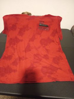 Red Camo Short Sleeve Shirt boys 2XX $3