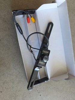 Replacement rear view camera license plate mount