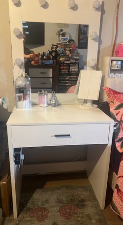 White vanity