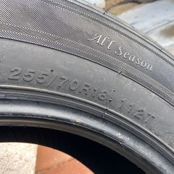All season 255/70R18 Tires