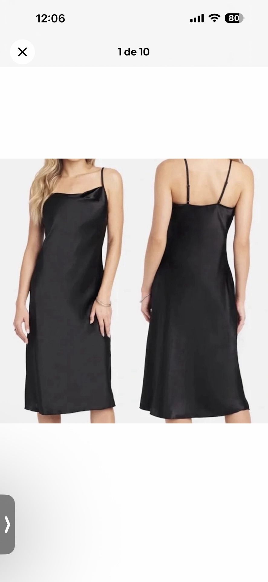 Bebe , Satin Dress Size Large, New Whit Tags