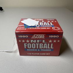 1990 Score Football Rookie and Traded Sealed Set Emmitt Smith Rookie