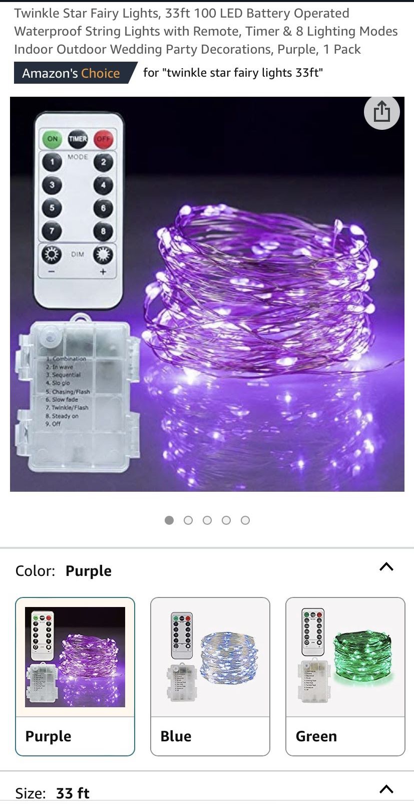 Twinkle Fairy Party Lights