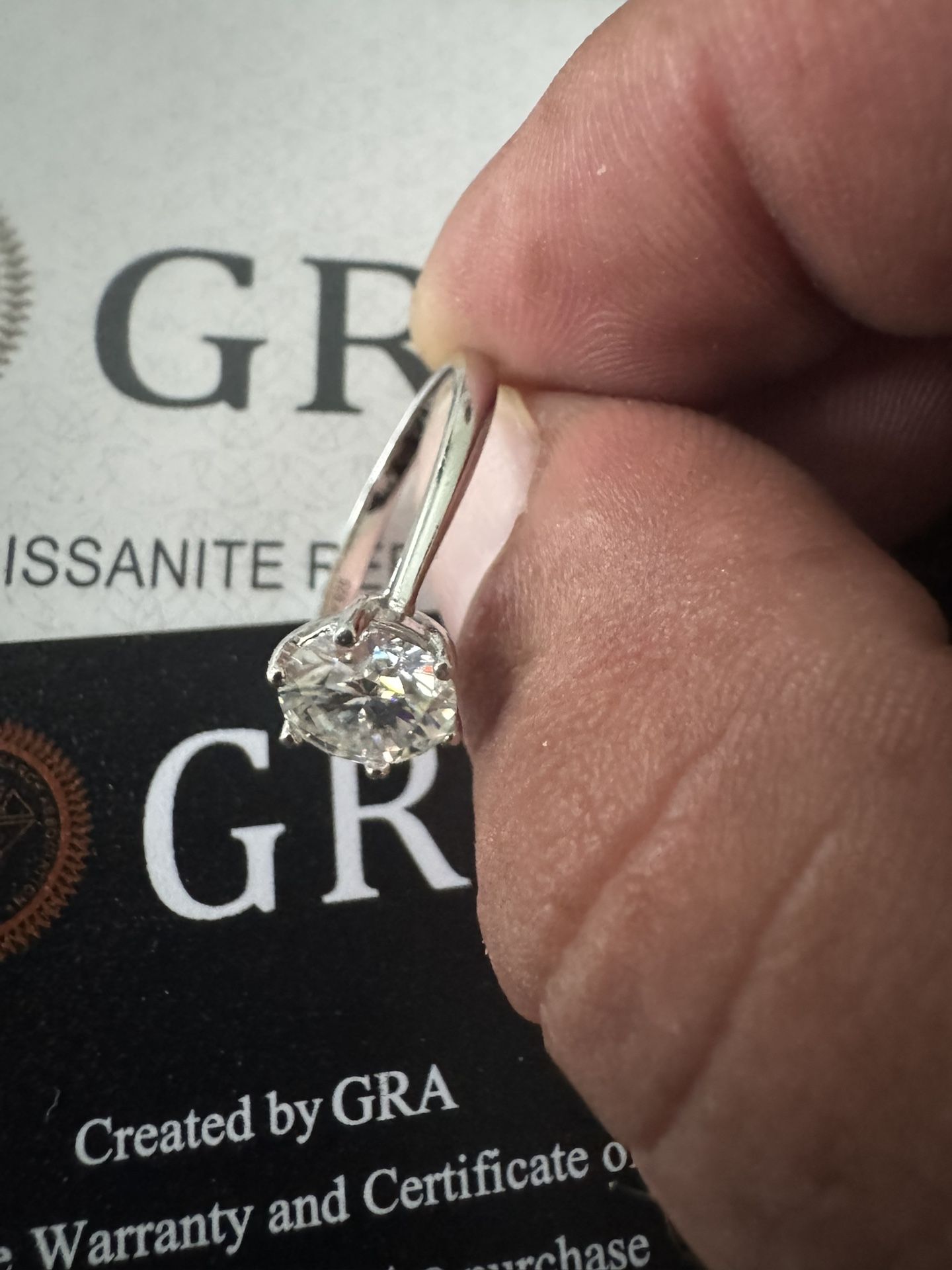 2 Kt Moissanite Wedding Ring