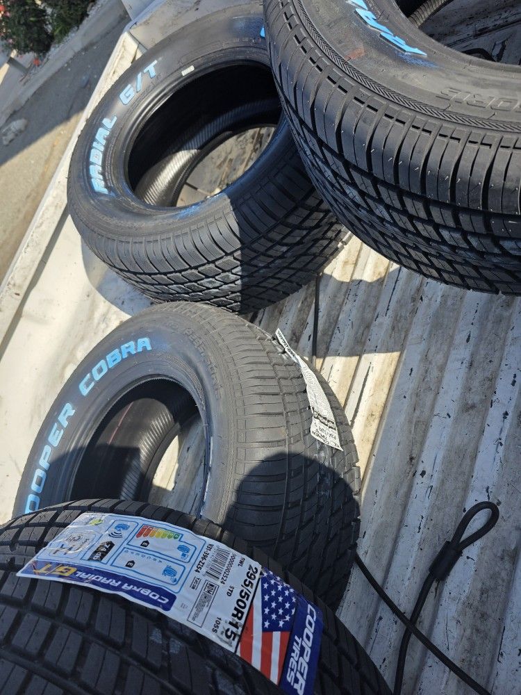 295 50 R15 Cooper Tires 4 New $800