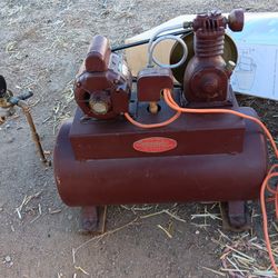 Vintage Speedaire Air Compressor 