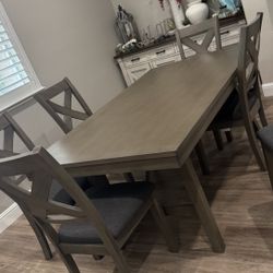 6 Chairs Dining Table 