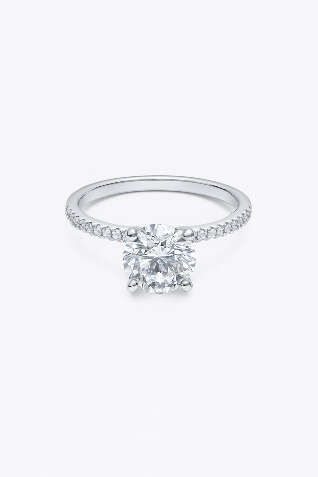 1.67 VVS2 platinum engagement ring 