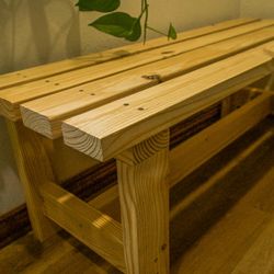 Handcrafted 4ft Wooden Bench (Made To Order)