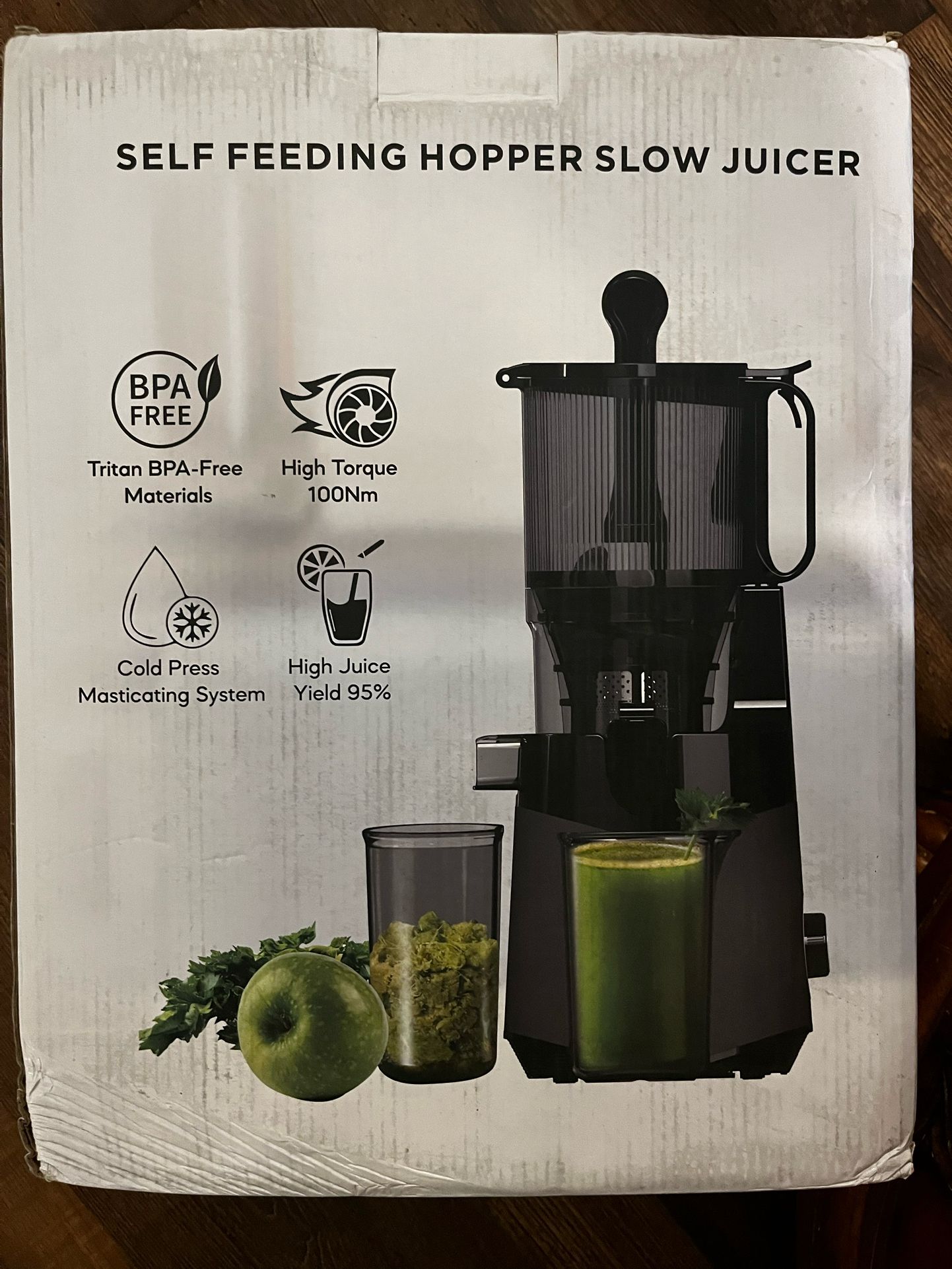 Self feeding hopper Juicer