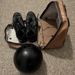 Bowling Equipment - Includes Ball, Shoes, & Bag