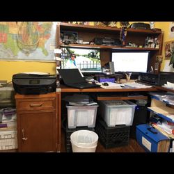 Desk Unit And Book Shelf