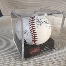 Los Angeles Angels Molina Brothers Autographed Baseball OMLB