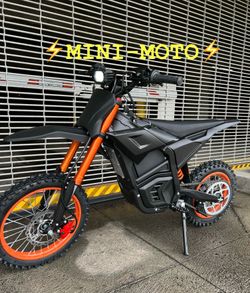 4000W Mini Electric Dirt Bike (Pit Bike Style), Pops Wheelies, Heavy Duty Frame and Suspension/Chain Drive Motor