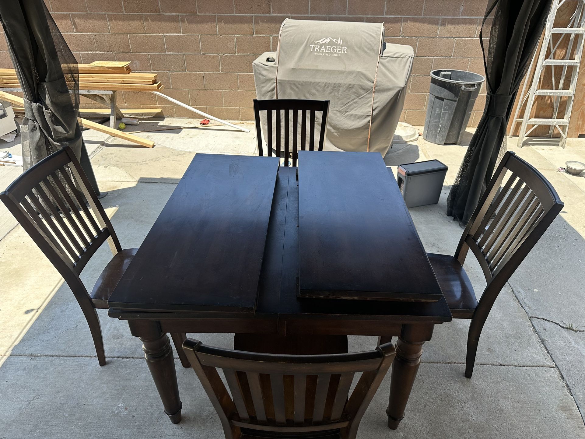 💥 Solid Wood Dining Table Set – Seats 6 – Extendable – 💥