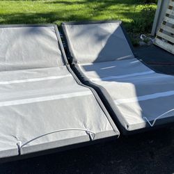 Two Twin XL Adjustable Bed Frames