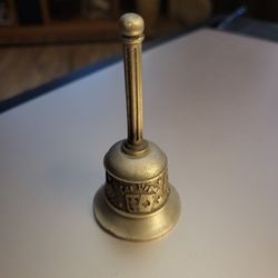 VINTAGE COLLECTIBLE 3 1/4" TALL PEWTER " LAS VEGAS"  BELL
