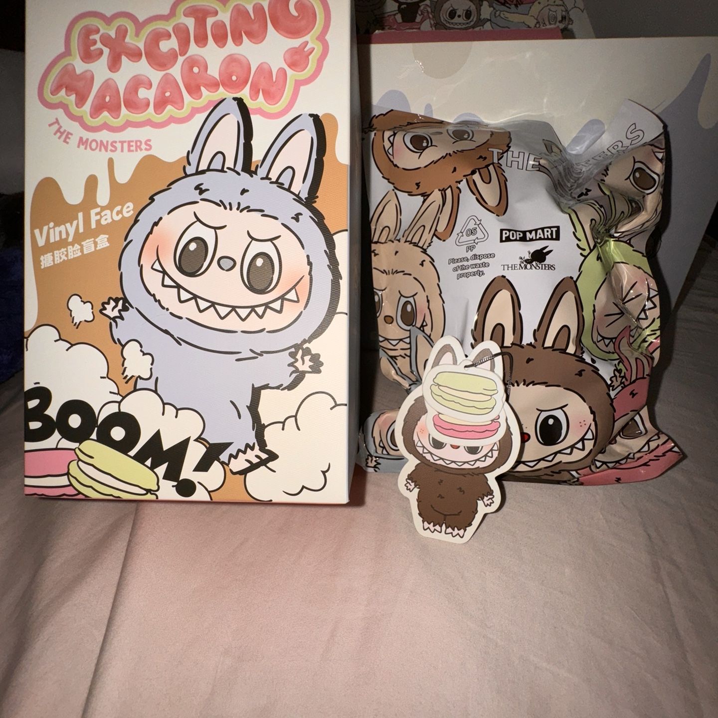 アイドル POP MART Exciting Macaron Chestnut Cocoa Pop Mart Labubu The Monsters Exciting Macaron Chestnut Cocoa