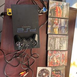 PS2, DualShock Sony Controller, And 6 Games All Included 
