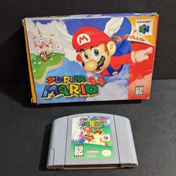 Super Mario 64 With Original Box