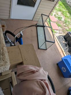 55; gallon tank with assorted item