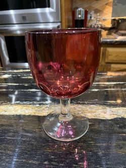 Vintage Glass Goblet $10