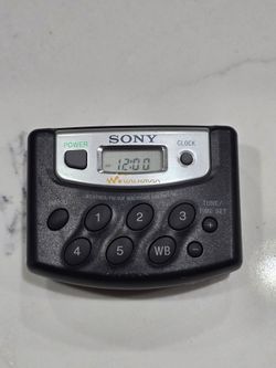 Sony Walkman SRF-M37V TV Weather FM AM Radio Digital