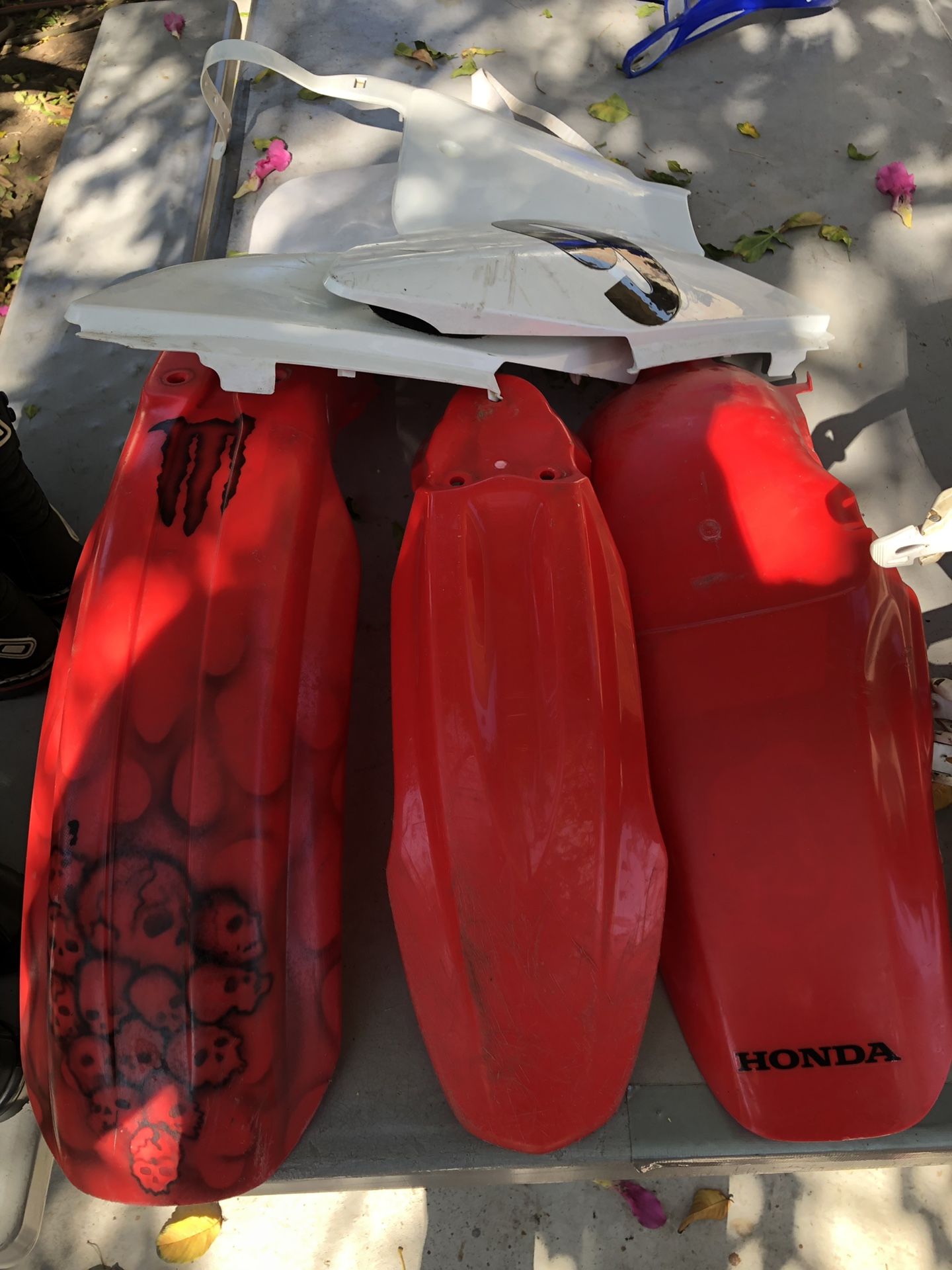 Honda dirt bike plastics