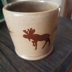 Ceramic Moose Votive Candle Holder 
