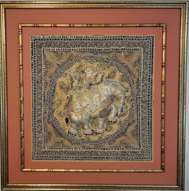 Authentic Burmese Kalaga Tapestry