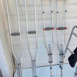 Can Deliver $15 Aluminum Crutches $10 Walking Cane $20 Walker