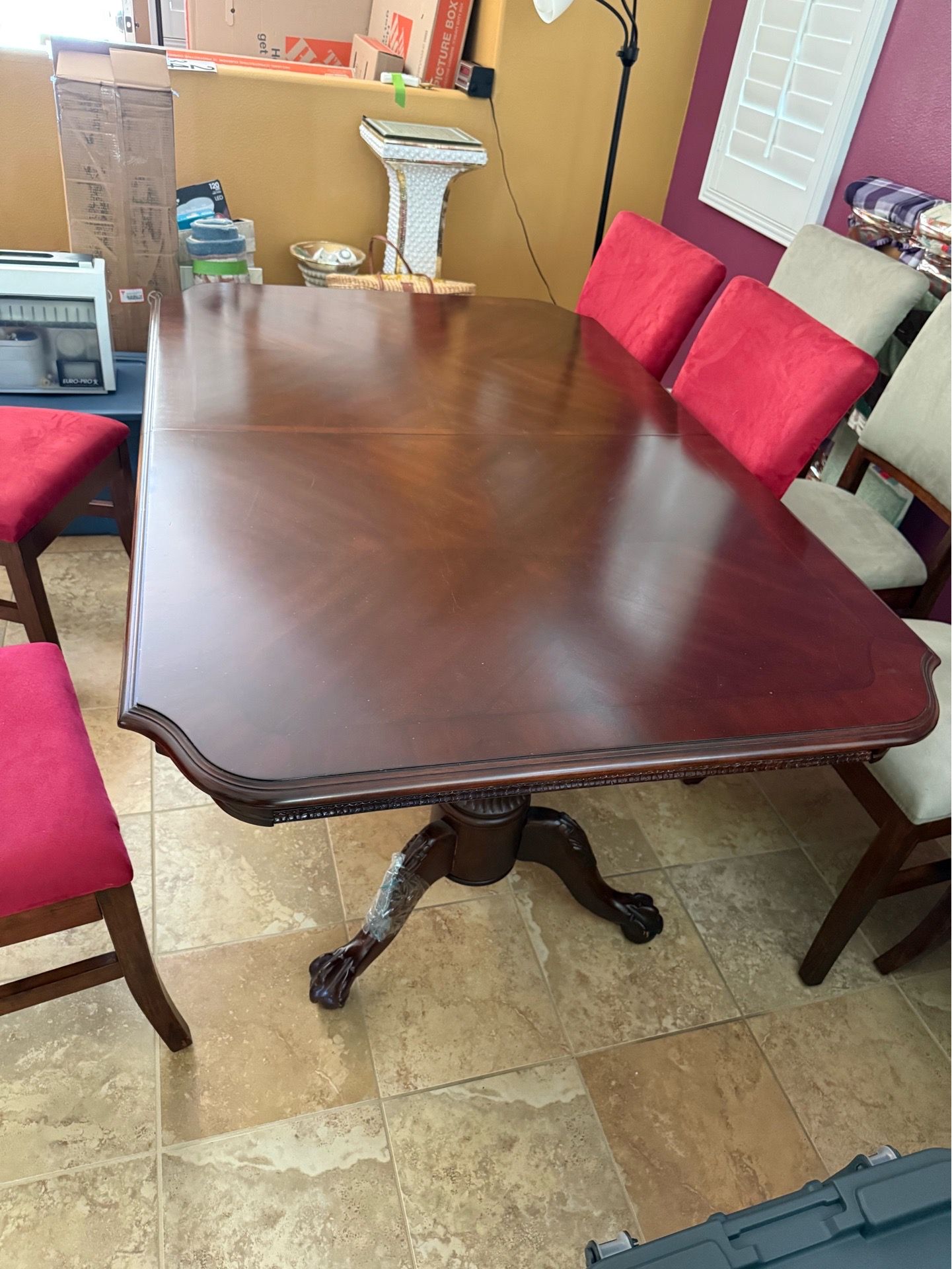 Antique vintage dining room table