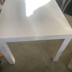 White Small Table 