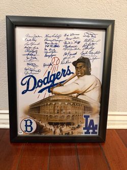 Dodgers Autograph Picture Frame