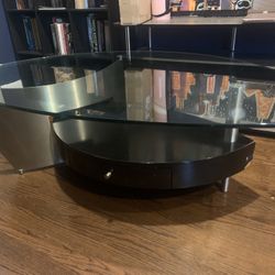 Glass-Topped Coffee Table