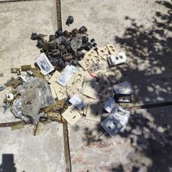  Outlet Plates  and Door Hinges Some Are Used