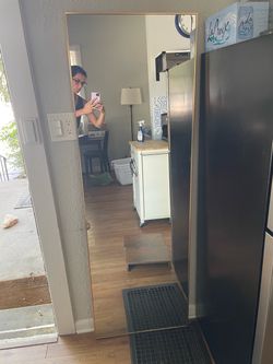 Full Length Bronze Trim Mirror