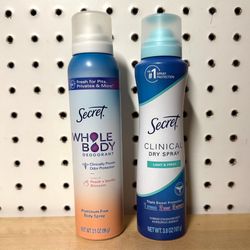 Brand New Secret Spray - $3 each