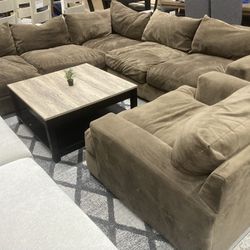 Oversize Sectional And Chair 