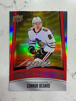 Upper Deck MVP Rising to the Occasion Connor Bedard Blackhawks RO-20 2025-26
