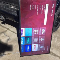 43” Roku TLC Smart Tv With Remote No Stands Need Gone 