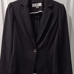 Black Suit Jacket Blazer Tahari Arthur Levine Sz 2